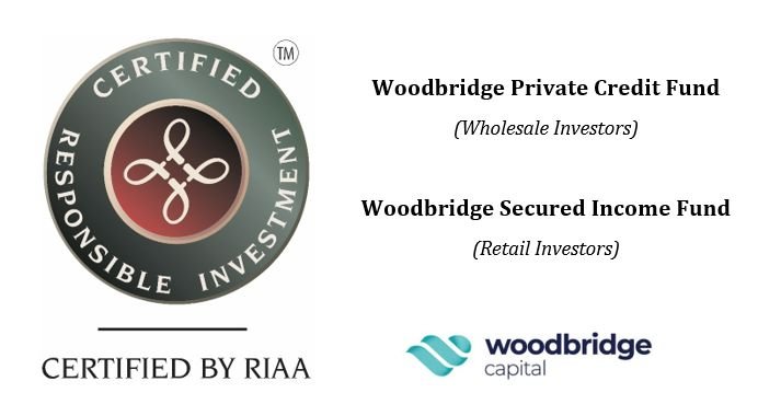 Our retail fund (the Woodbridge Secured Income Fund) is now certified by Responsible Investment Association Australasia (RIAA).